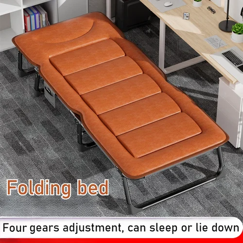 홈 오피스용 싱글 라운지 의자, 점심 시간 캠핑 및 동행용 휴대용 접이식 침대, 설치 불필요 