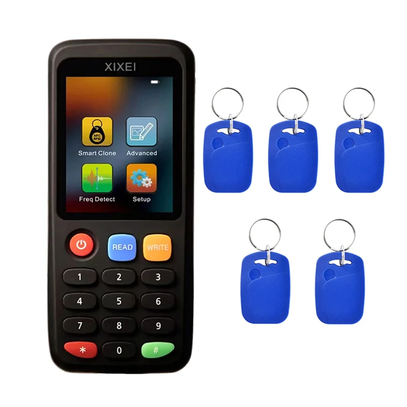 B24B X7 NFC Decoder Duplicator 125Khz 13.56Mhz Smart Card Reader Writer Clone Card Key Machine Copier Programmer Badges