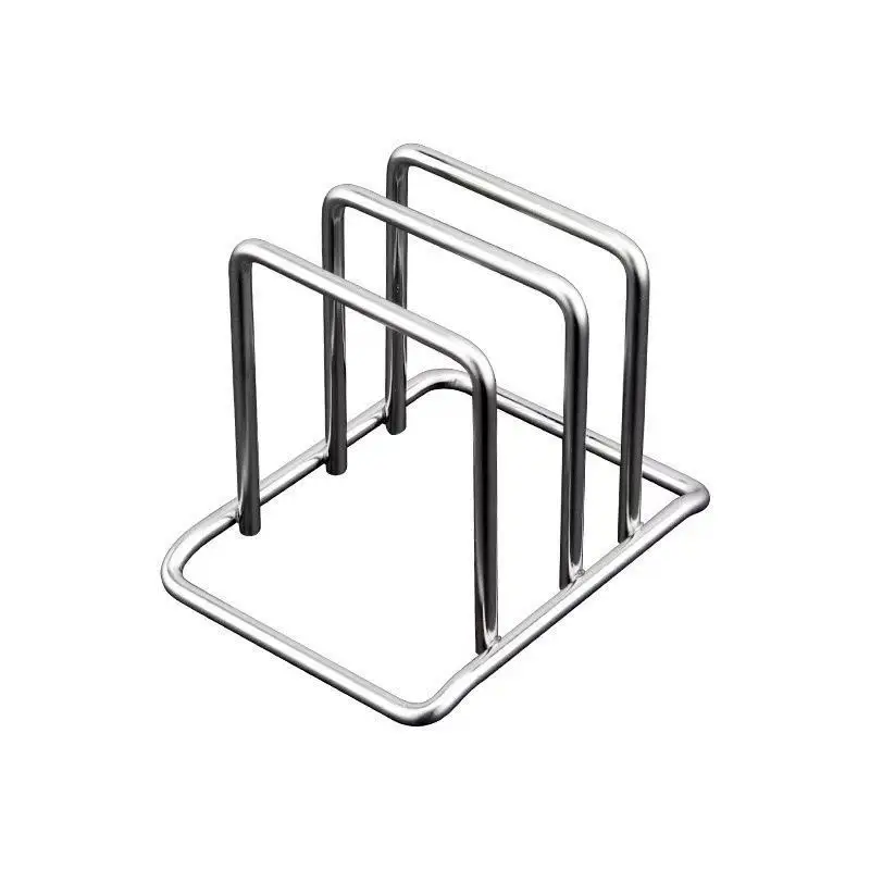 Stainless Steel Kitchen Organizer Rustproof Countertop Stand for Pot Lids Cutting Boards Home Cooking Storage