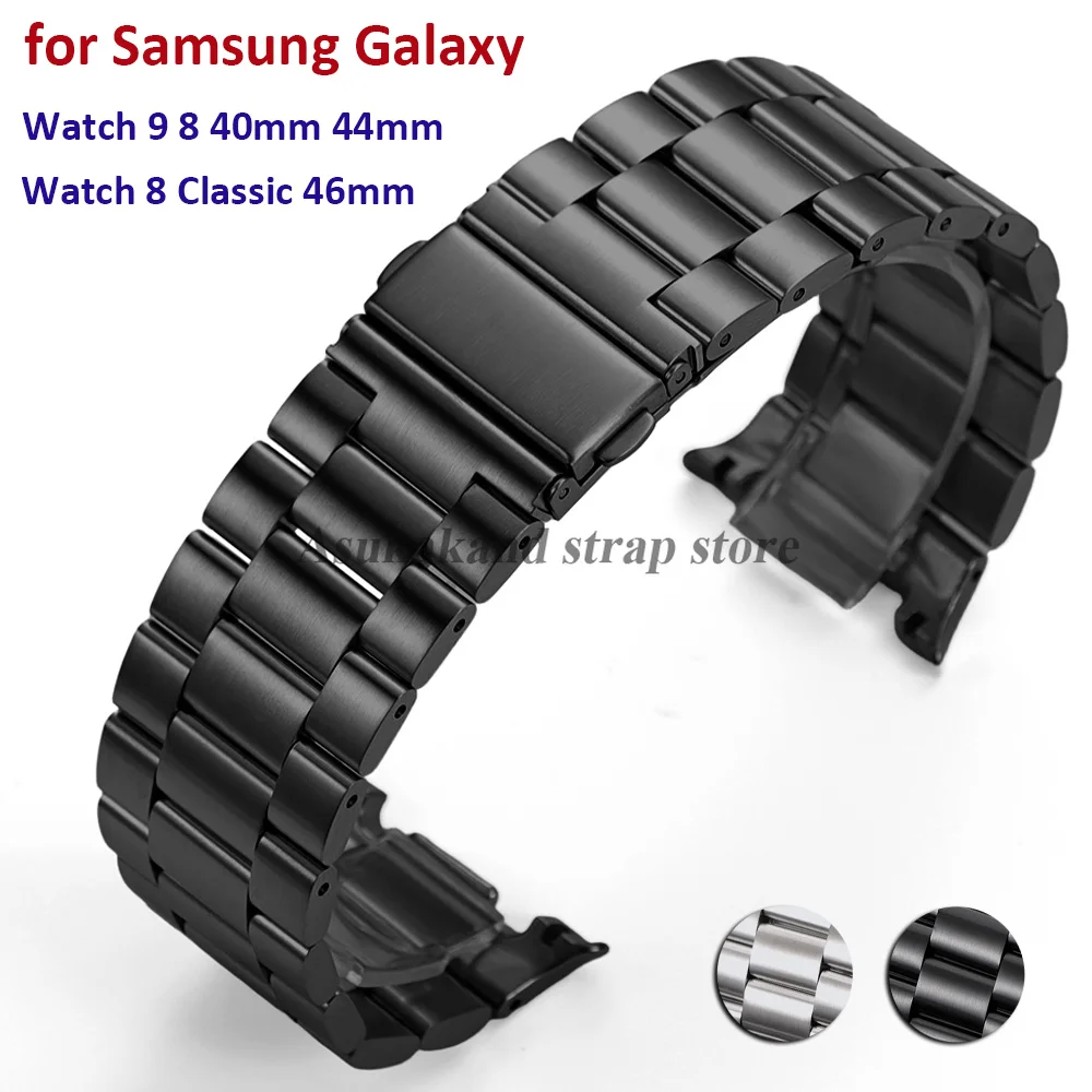 No Gaps Stainless Steel Metal Band for Samsung Watch 9 8 44mm 40mm Strap for Samsung Galaxy Watch 8 Classic 46mm Correa Bracelet