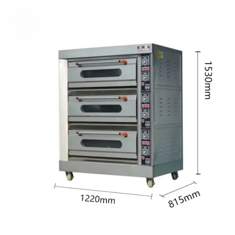 Commercial Professional Small Gaz Gas And Electric baking Bread Single Double Deck Baker Pastry oven Bakery Equipment With Steam