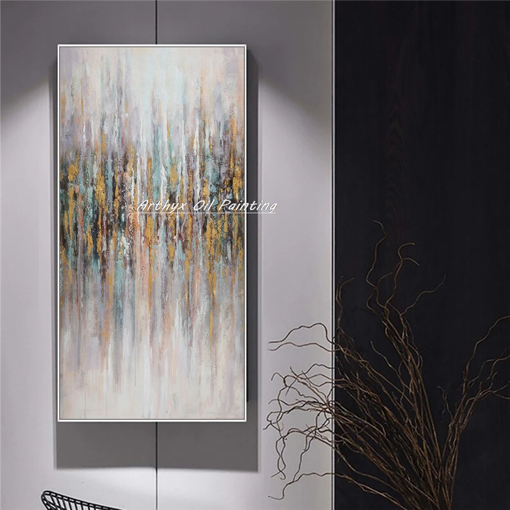 

Arthyx,Handpainted Abstract Oil Painting On Canvas,Nordic Art Poster,Wall Pictures,Living Room,Entry & Mudroom,Modern Home Decor