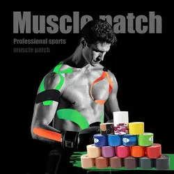 Kinesiology Tape Muscle Patch Sports Bandage Medical Athletic Recovery Self Adherent Waterproof Bandage for Muscle Pain Relief