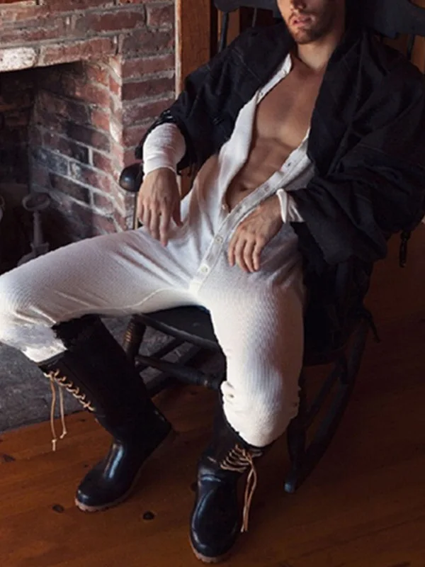 

Новый мужской модный цветной домашний свободный удобный комбинезон для отдыха, весенне-осенние длинные брюки с эластичной резинкой на талии