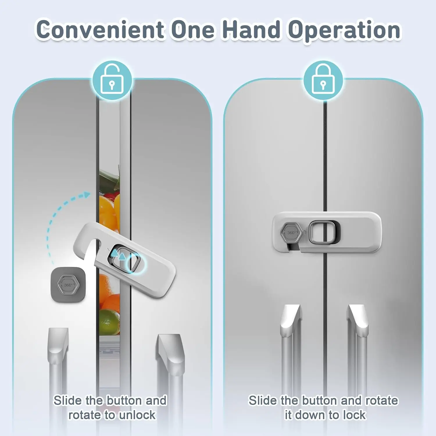 Рисунок 4 - Защитные от детей замки для холодильника