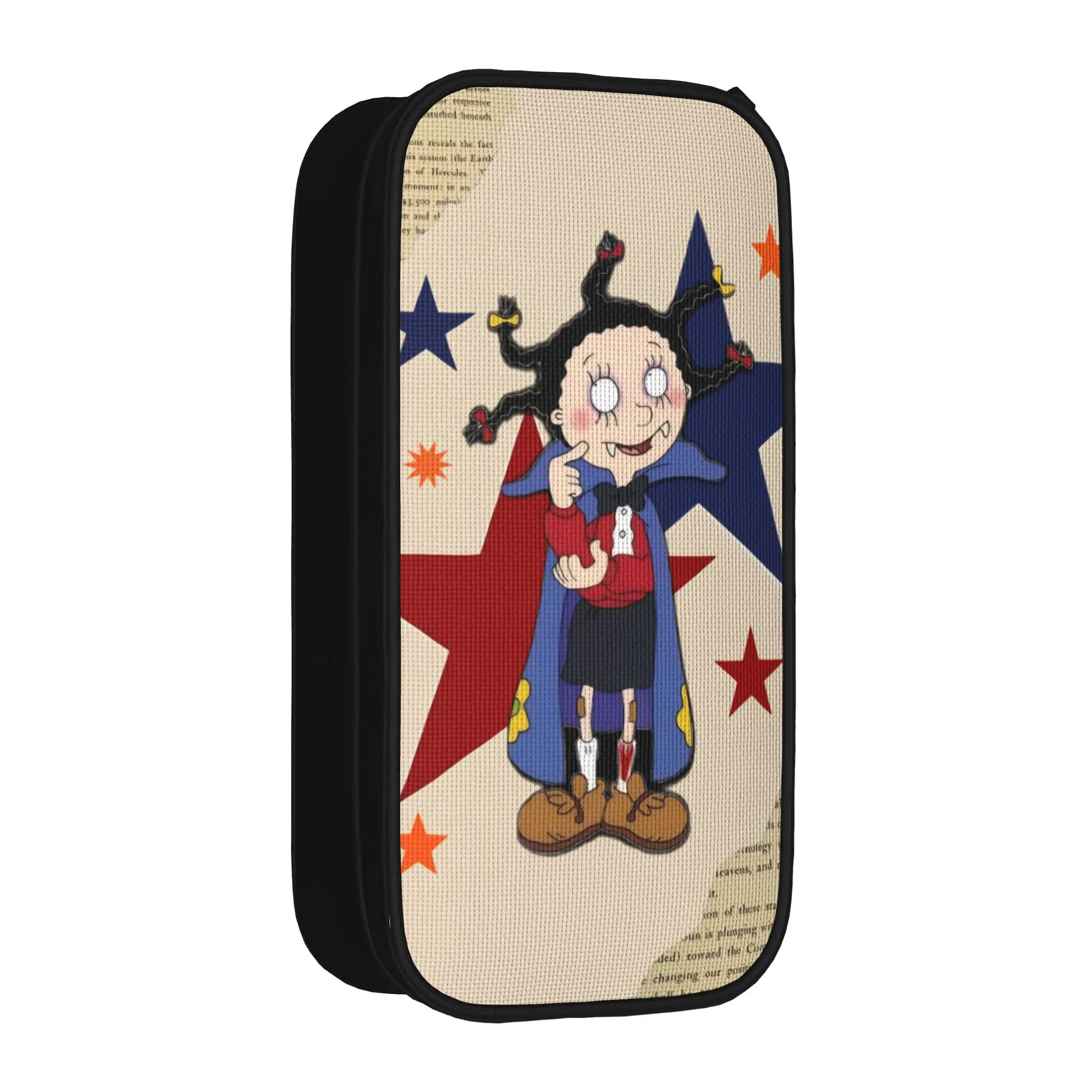 Mona The Vampire Anime Pencil Cases New   Pen Bag Student Big Capacity Office Gifts Pencil Box