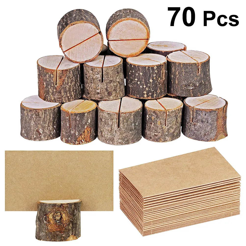 35-ensembles-de-pinces-en-bois-pour-table-porte-memos-rustiques-en-forme-de-souche-supports-de-notes-pour-cartes-d'invitation-de-mariage-et-numeros-de-table