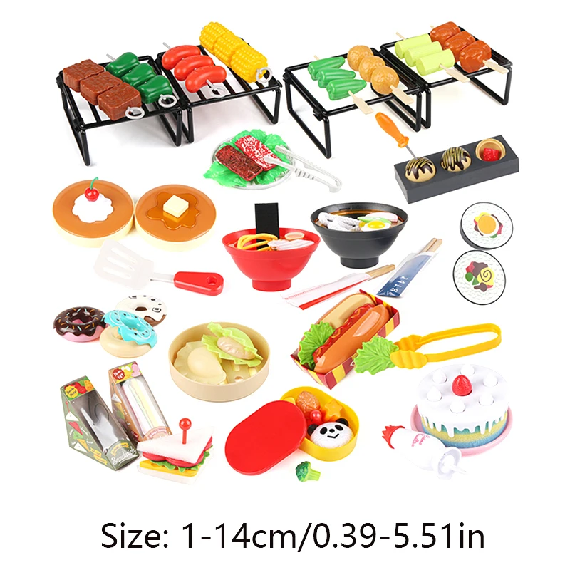 

Simulation Food Barbecue Cooking Toys Kids Pretend Play Kitchen Toys Children Educational Play House Interactive Toys For Girls