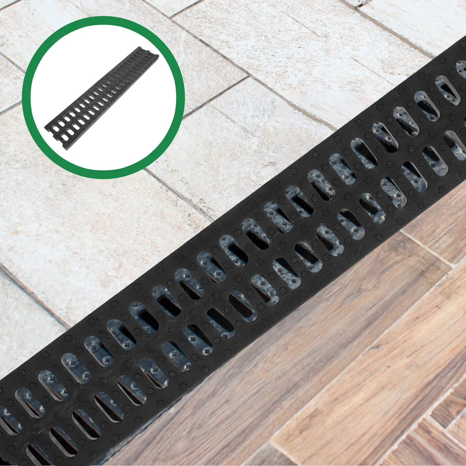

Drainage Cover Channel Kitchen Restaurant Sewer Accessory Outdoor City Plastic Long Life Easy Install Maintenance