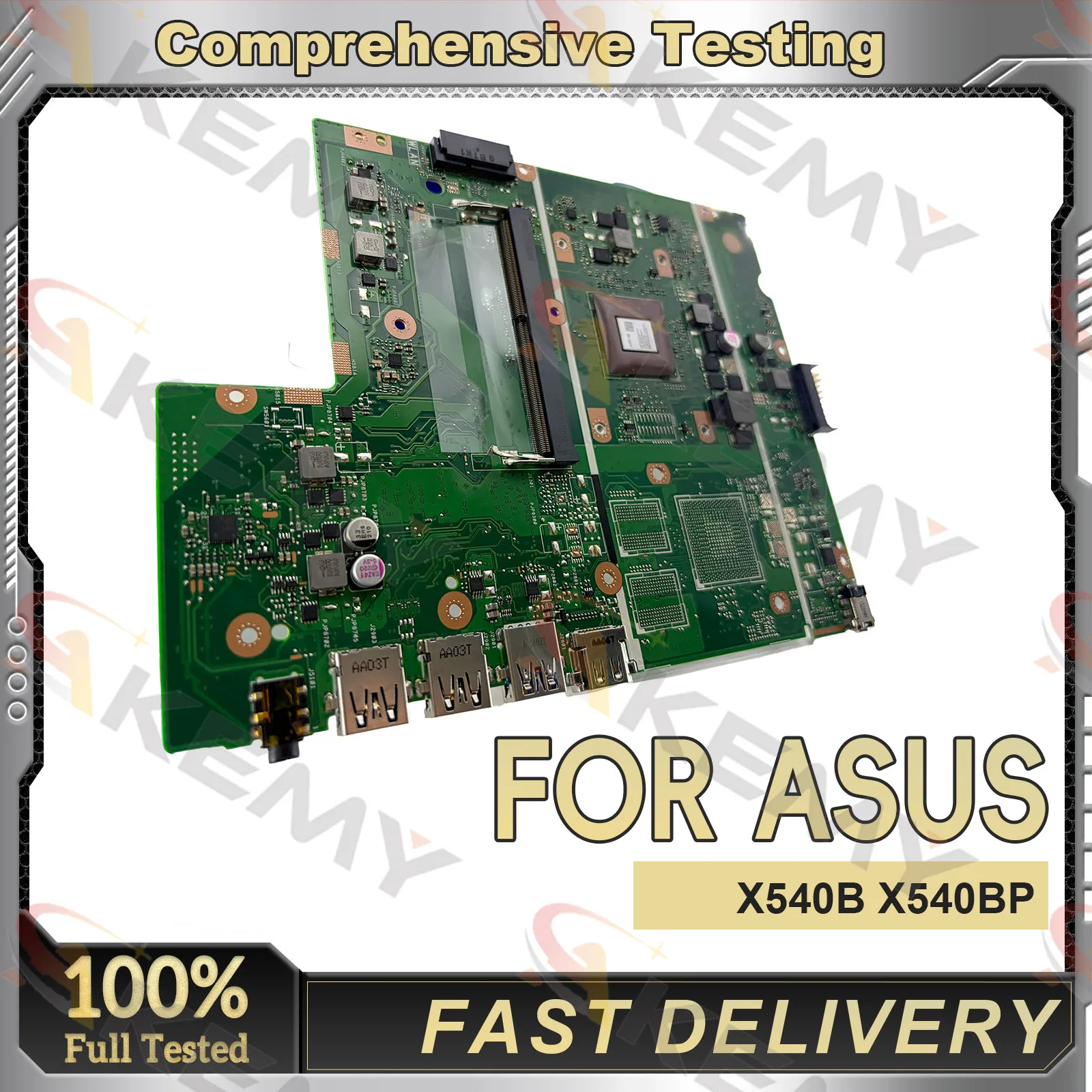 X540BP Laptop Motherboard For ASUS VivoBook F540B X540BP D540B X540B X540BA R540B A540B Notebook Mainboard With A6 A8 A9 CPU stk
