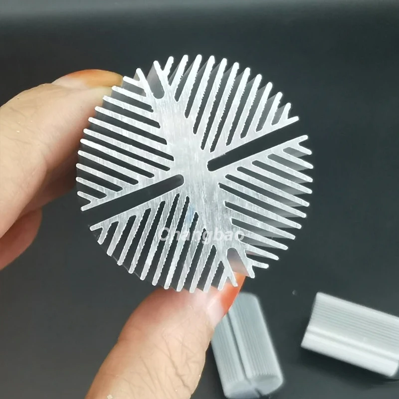 38x60mm 6063 Aluminum Round Heat Sink for 8W High Power Leds
