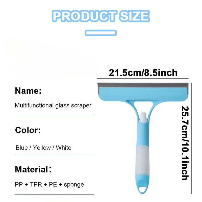 Glass Brush Silicone Window Cleaning Wiper Car Scraper Squeegee for Car Household Cleaning Tools Window Glass Cleaning Tools