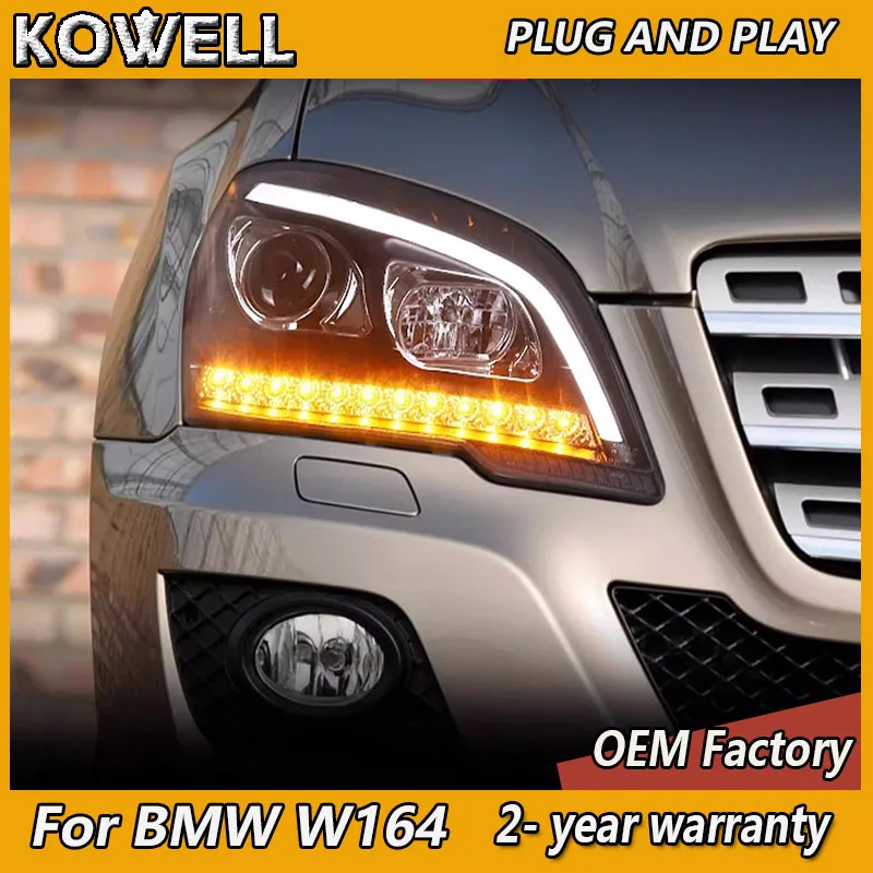 

Car Styling for Mercedes W164 Head Lamp 2009-2012 ML500 Headlights Benz ML350 DRL Turn Signal Low High Beam Projector Lens