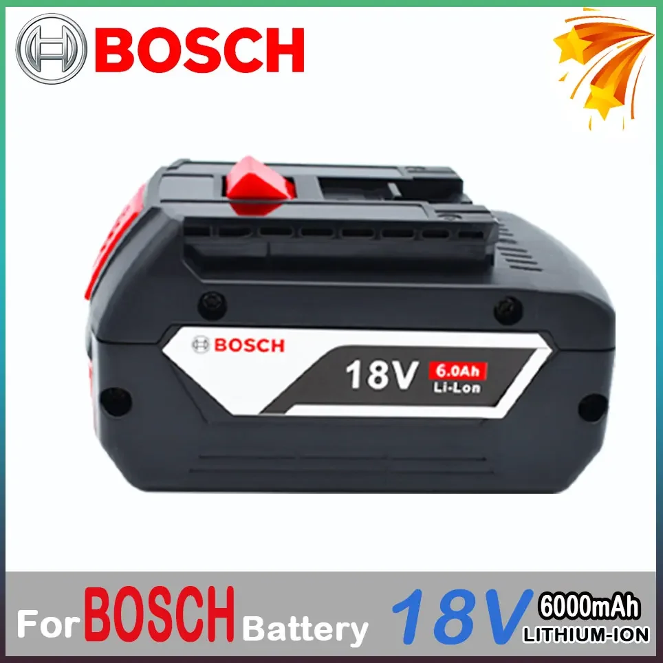 Original Bosch 18V 6.0AH Professional Lithium Battery Rechargeable Power Tool Battery for Bosch BAT609 BAT609G BAT618 BAT618G