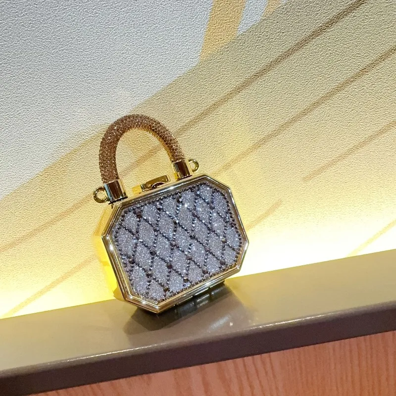 

Fashionable Acrylic Bag with Diamond Inlaid for Women, Personalized Mini Bag, Children's Coin Purse