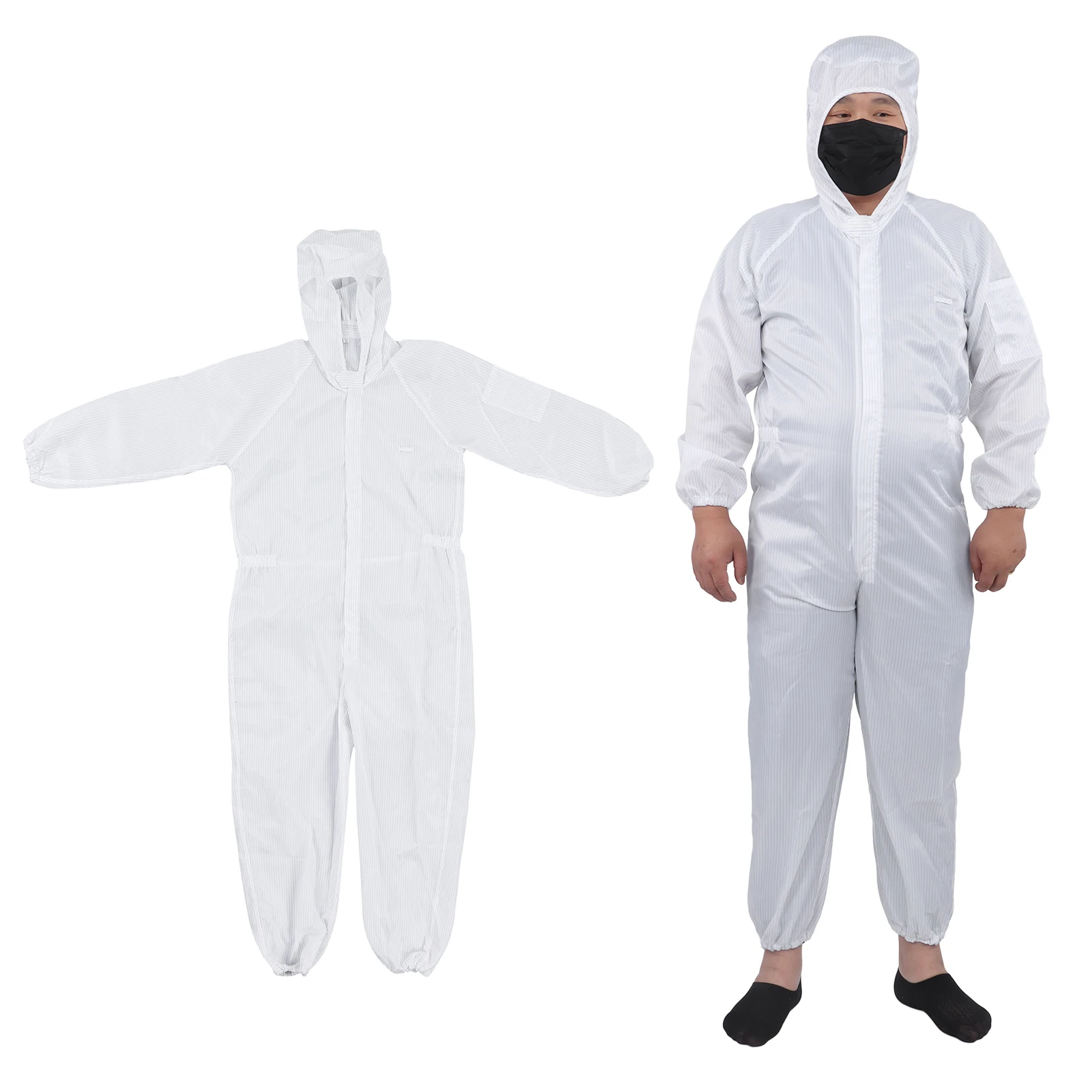 ZK30 Protective Coverall Polyester Static Resistant Dustproof Particles Proof Workwear for SMT Workshop 2XL