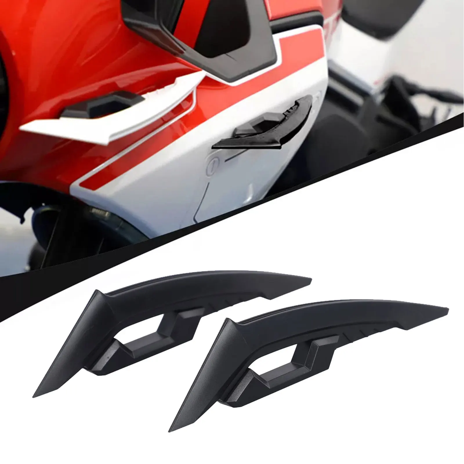 Motorbike Decoration Spoiler Wing Adhesive For Bike Customization Easy To Use High Universality Quick Installation