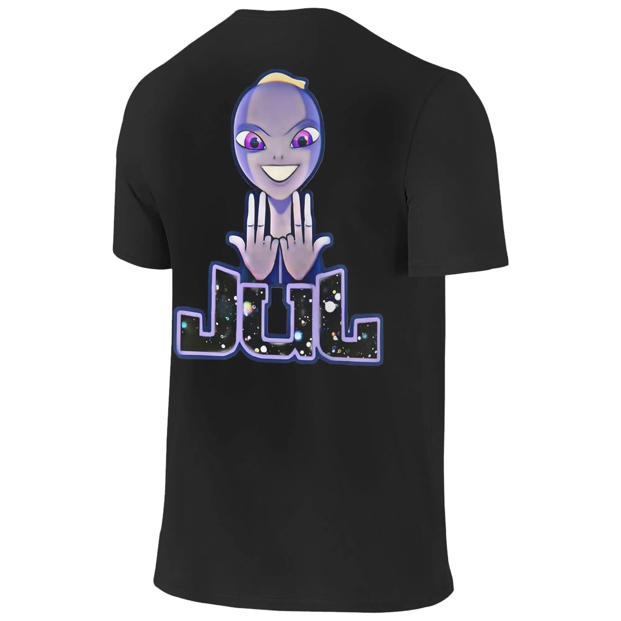 Maillot Jul 티셔츠 힙합 티셔츠 반팔 빈티지 탑 여름 코튼 크루 넥 플러스 사이즈 의류