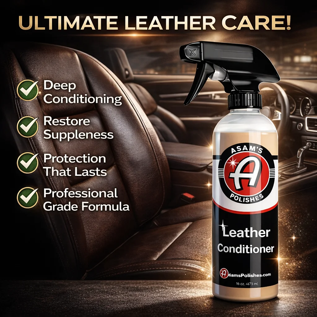 Best Leather Conditioner for Car Seats – 16oz Spray, Deep Moisturizing, UV Protection, No Residue