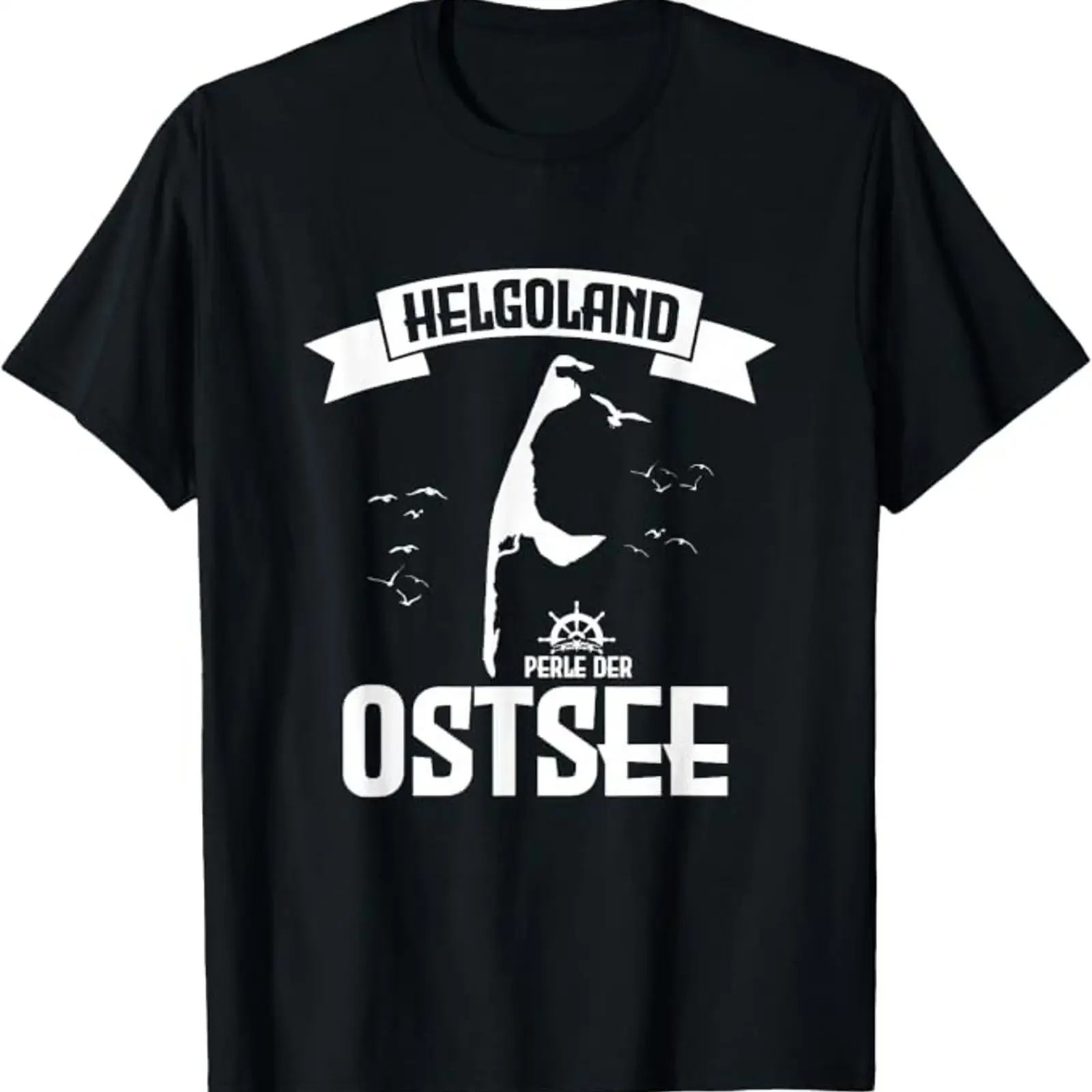 Helgoland Pearl of the Baltic Sea Funny Holiday T Shirt vintage Washed Comfortable Slightly homme Stylish Versatile Breathable