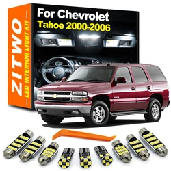 ZITWO 14Pcs Canbus LED Interior Light Kit For Chevrolet Chevy Tahoe 2000 2001 2002 2003 2004 2005 2006 Map Reading Trunk Lamp