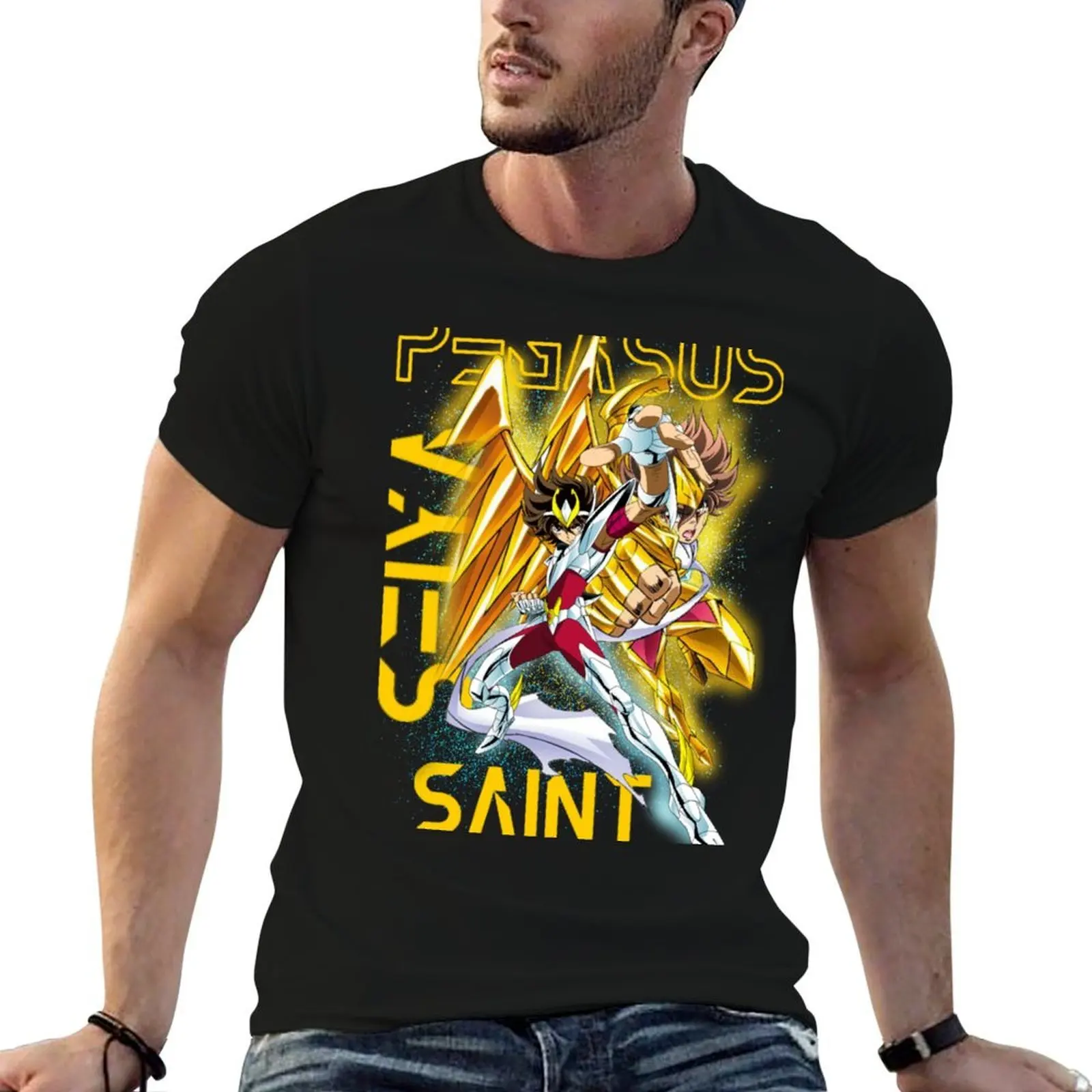 

SAINT SEIYA KNIGHTS OF THE ZODIAC T-Shirt t shirts for man cotton t shirt for man T-Shirt