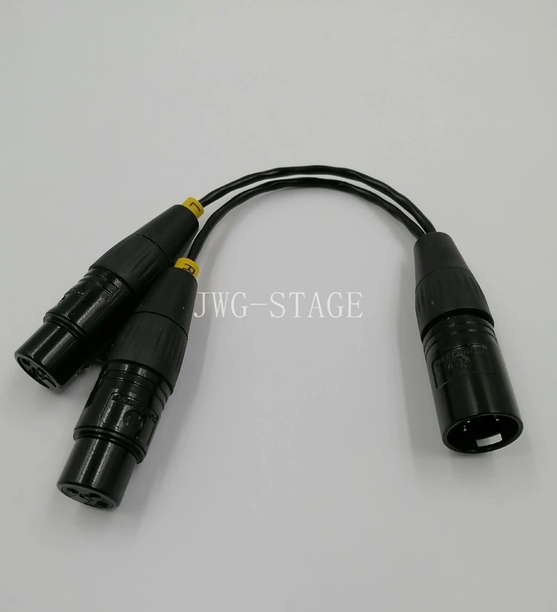 Four Core XLR To Dual Three Core XLR One To Two Conversion Cable Audio Cable
