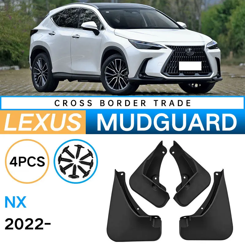 for Lexus NX 350h 450h 400h 350 2022 2023 2024 Auto Front Rear Wheel Mudguards Fender Mudflap Mud Flaps Splash Car Accessories