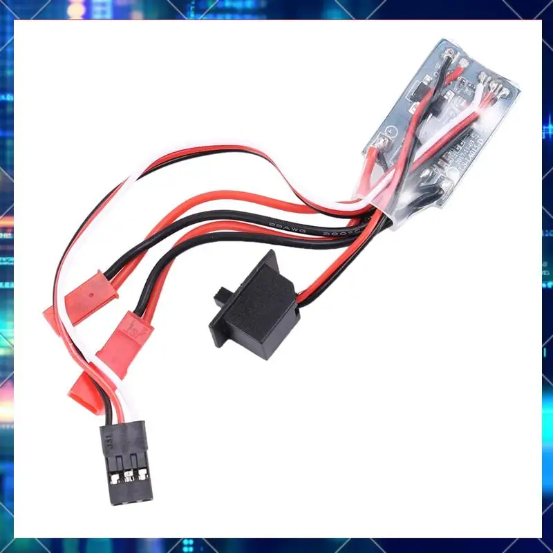 4X Rc ESC 10A Brushed Motor Speed Controller For Rc Car Boat W/O Brake Without Brake-AA02