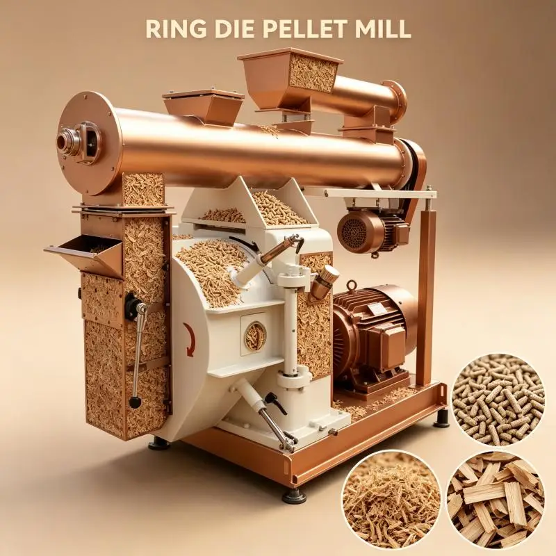 Shrimp Cow Feed Pelet Pellet Mill Machine 10 Ton Per Hour Pelletizer Make Machine for Animal Feed Heavy Duty