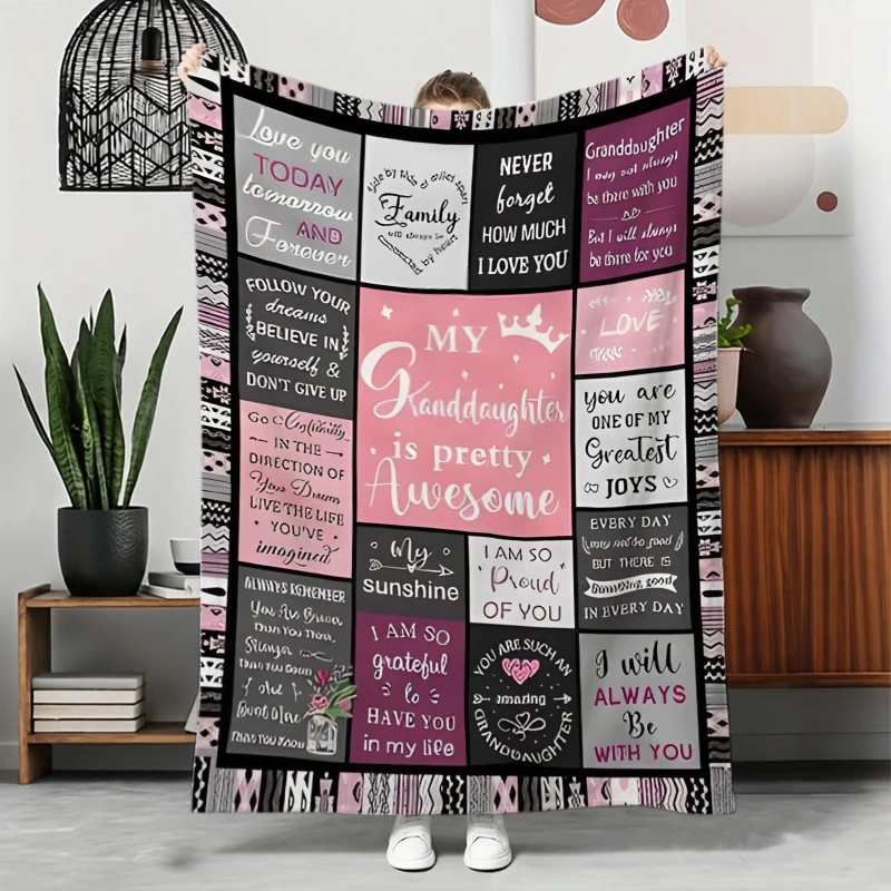Gymnastics Girl Motivational Quotes Collage Fleece Blanket For Energetic Bedroom Decor Lightweight Plush Throw Blanket Cover
