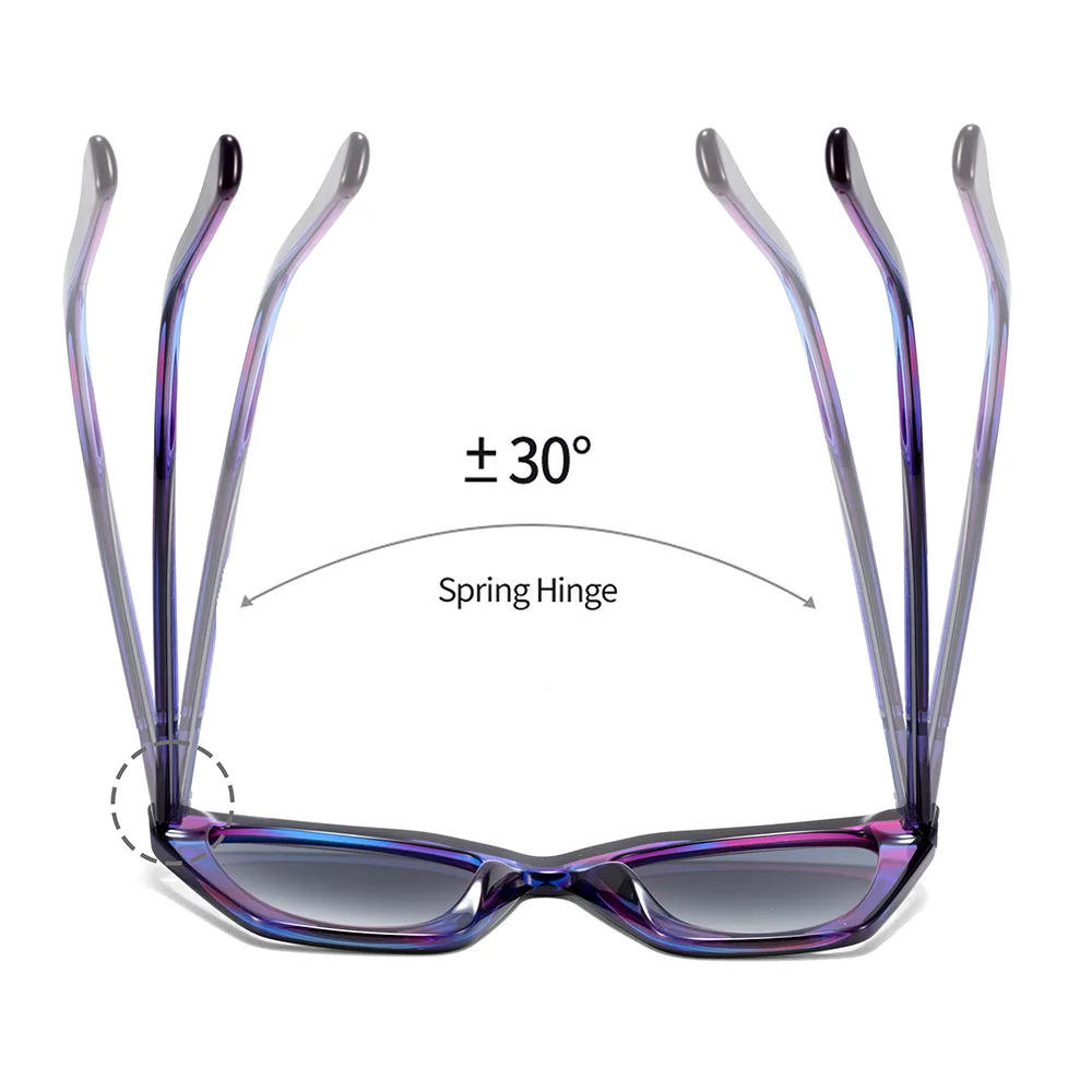 CATERSIDE Damen Mode Polarisierte Sonnenbrille Luxus Acetat Katzenaugen-Rahmen Herren Outdoor Sport Fahr- und Dekorationsbrille UV400 – Detail 2