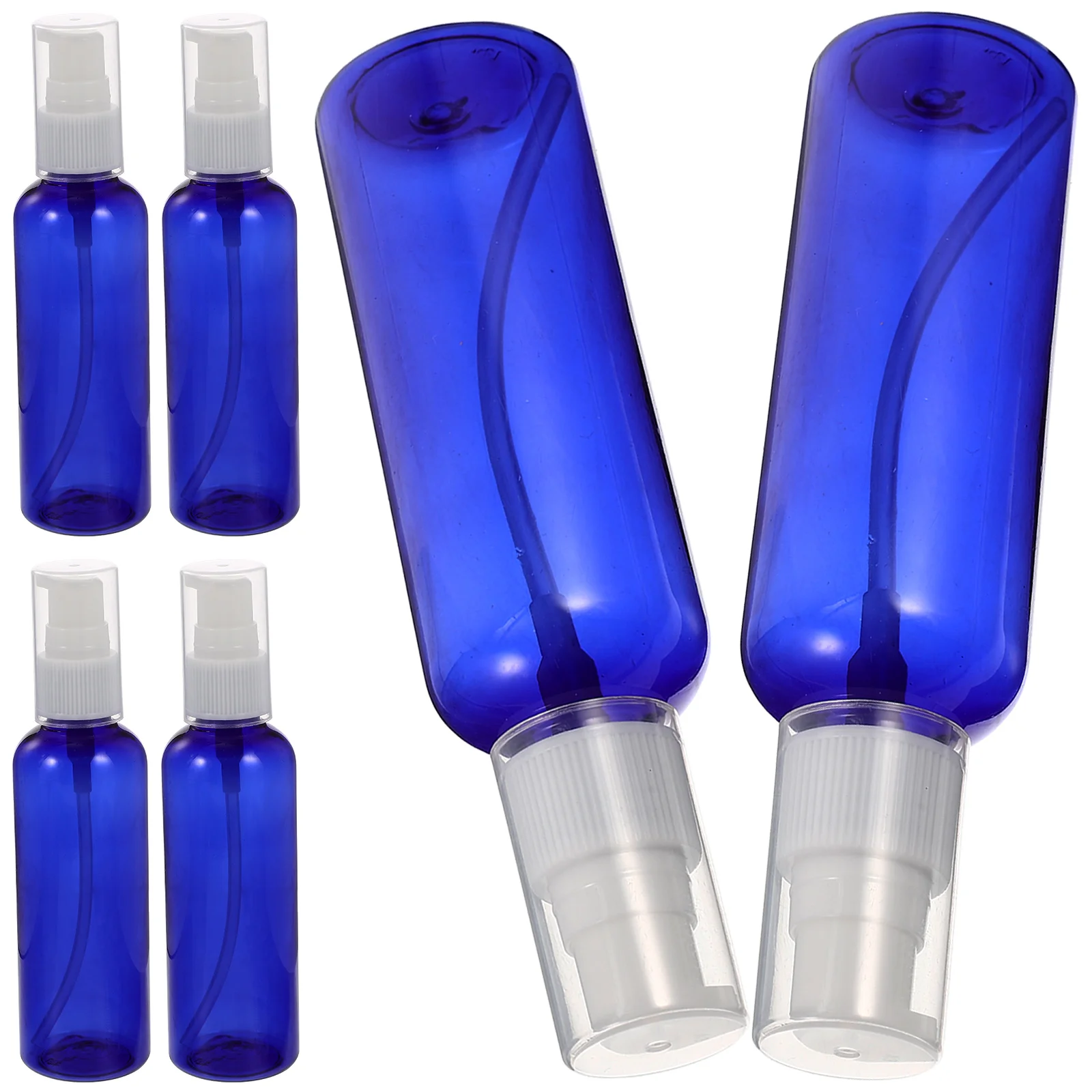 

6pcs Travel Lotion Press Type Empty Cosmetics Bottles Portable Skincare Sub Bottles Leakproof Transparent Makeup Dispensers For