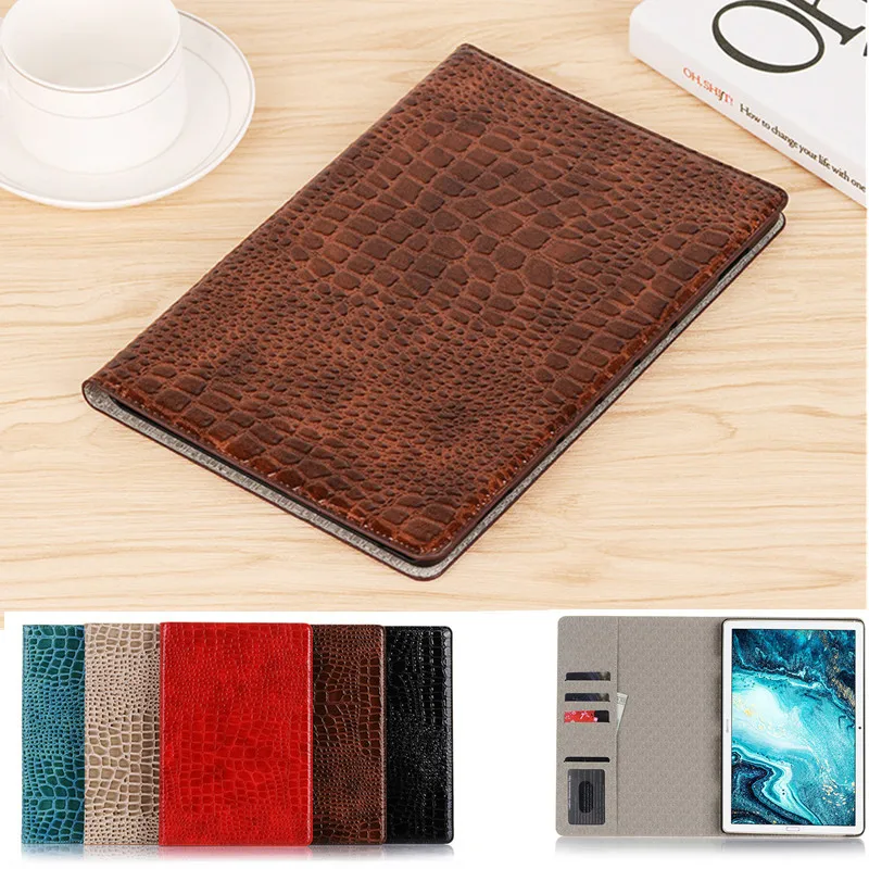 For iPad Air /Air 2 Case Ipad 9.7 Case 2018 2017 Cover Crocodile Flip Protective For iPad 234/mni12345 /Pro 11 2020 Case +Film