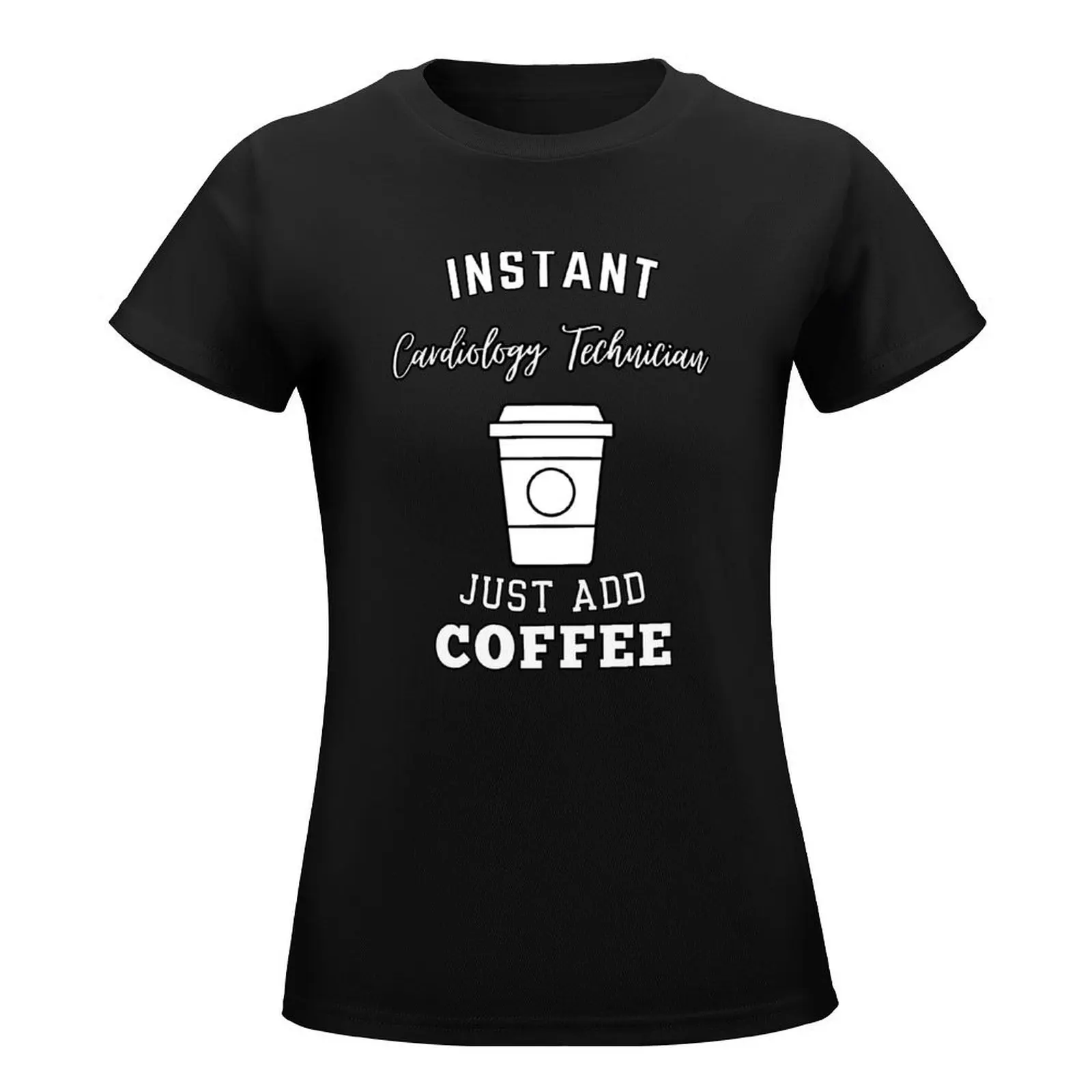 Instant Car Salesperson just add coffee T-Shirt anime shirts graphic tees cute tops t-shirts for Women graphic tees