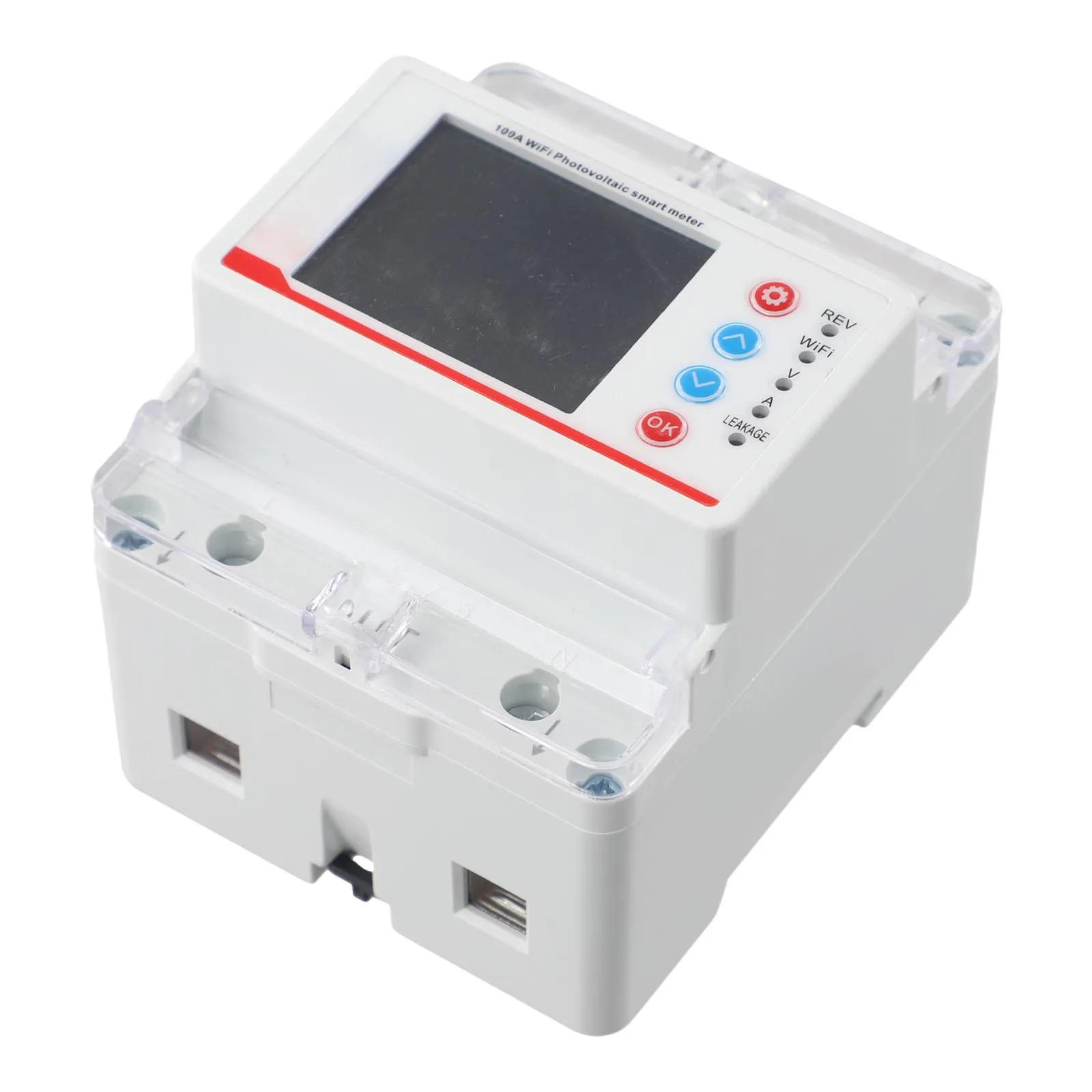 Intelligenter Stromzähler 100 A mit Tuya WiFi für PV. Verwenden Sie 220-V-Geräte mit Echtzeitdaten und mehreren Schutzmechanismen