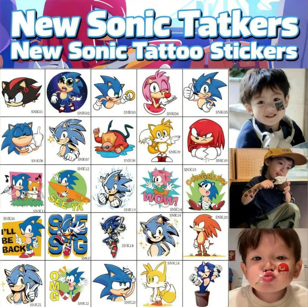 Sonic Cartoo Sticke…