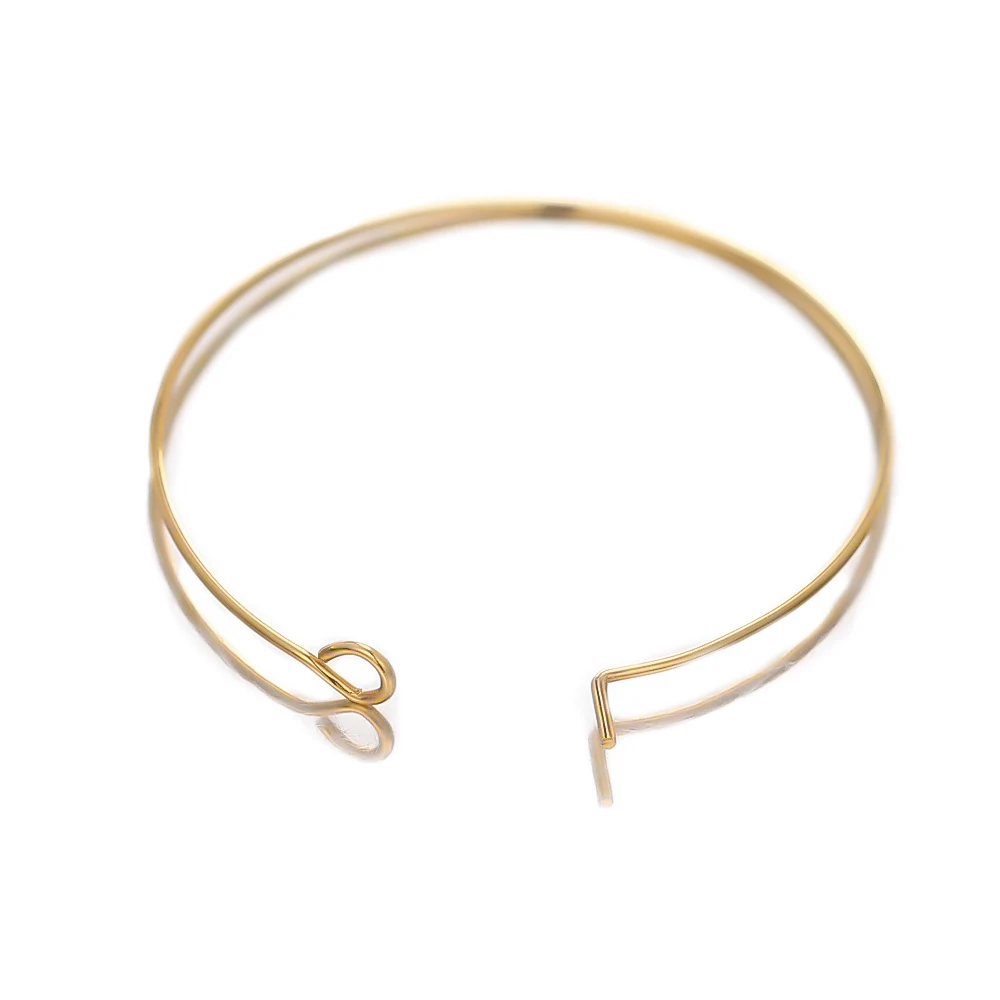 20pcs Stainless Steel 20mm 30mm Gold color Big Circle Wire Hoop Loop Earrings DIY Dangle Drop Earring Jewelry Making Accessories