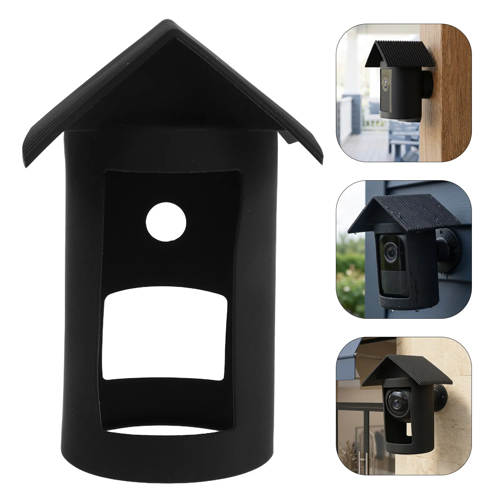 

Silicone Security Camera Case Uv Protection Anti-Scratch Weatherproof Cover Compatible for Ring Outdoor Cam Plus Outdoor