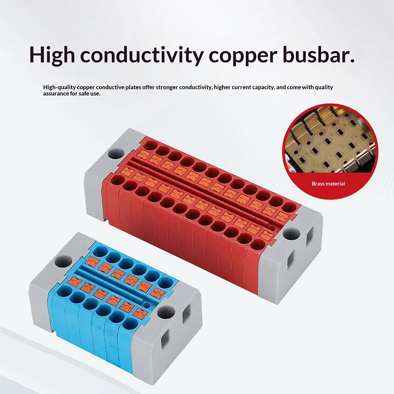 Direct Insertion Quick Connect Terminal Block One in Multiple out Splitter Distribution Box Fixed Junction Box Wire Connectors