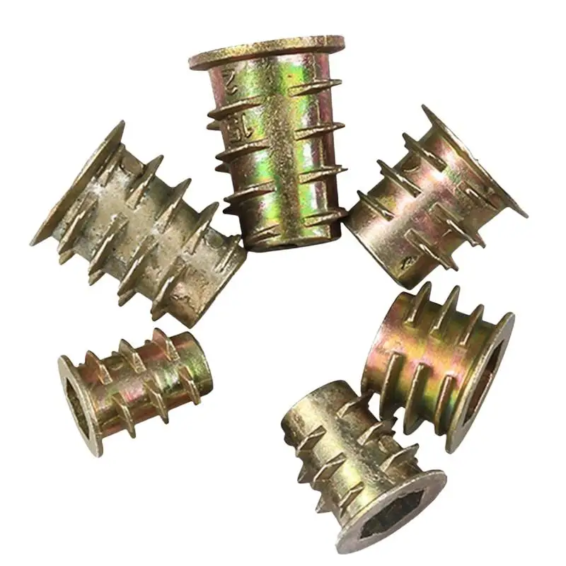 75Pcs Hexagon Socket Screw Connectors Bolt Fastener Threaded Inserts Nut Combination Tool Kit For Wooden Furniture