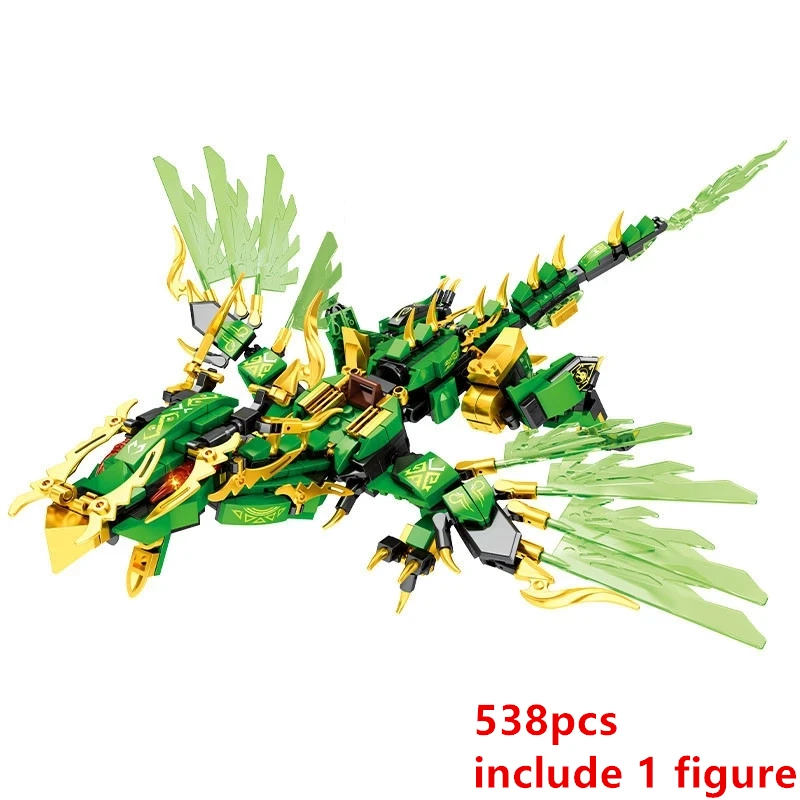 New Fire Attack of the Flame Dragons Fightar Titan Season 14 Fly Building Blocks Classic Model Sets Bricks Kid Kit