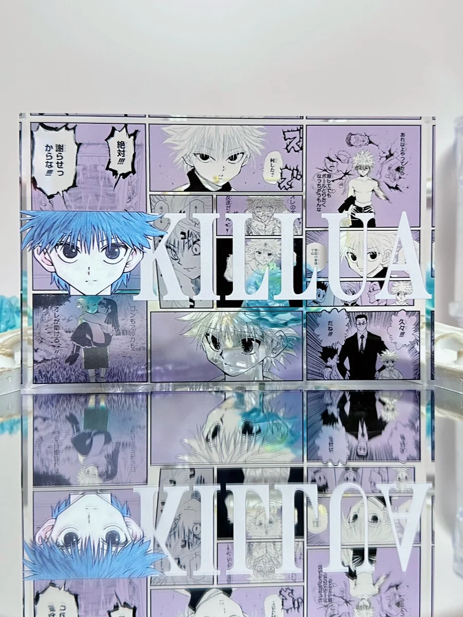 Anime Acrylic Stand Block Peripheral products Kurapika Killua Hisoka GON Anime Customized high transparency acrylic bricks
