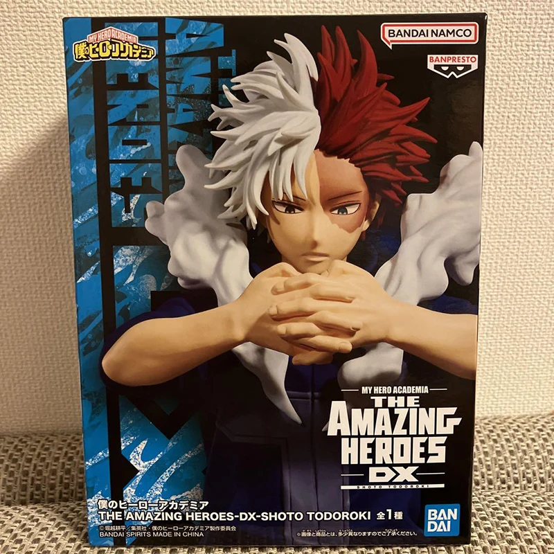 In Stock BANPRESTO My Hero Academia THE AMAZING HEROES DX Todoroki Shoto PVC 21CM Anime Action Figures Model Collection Toy