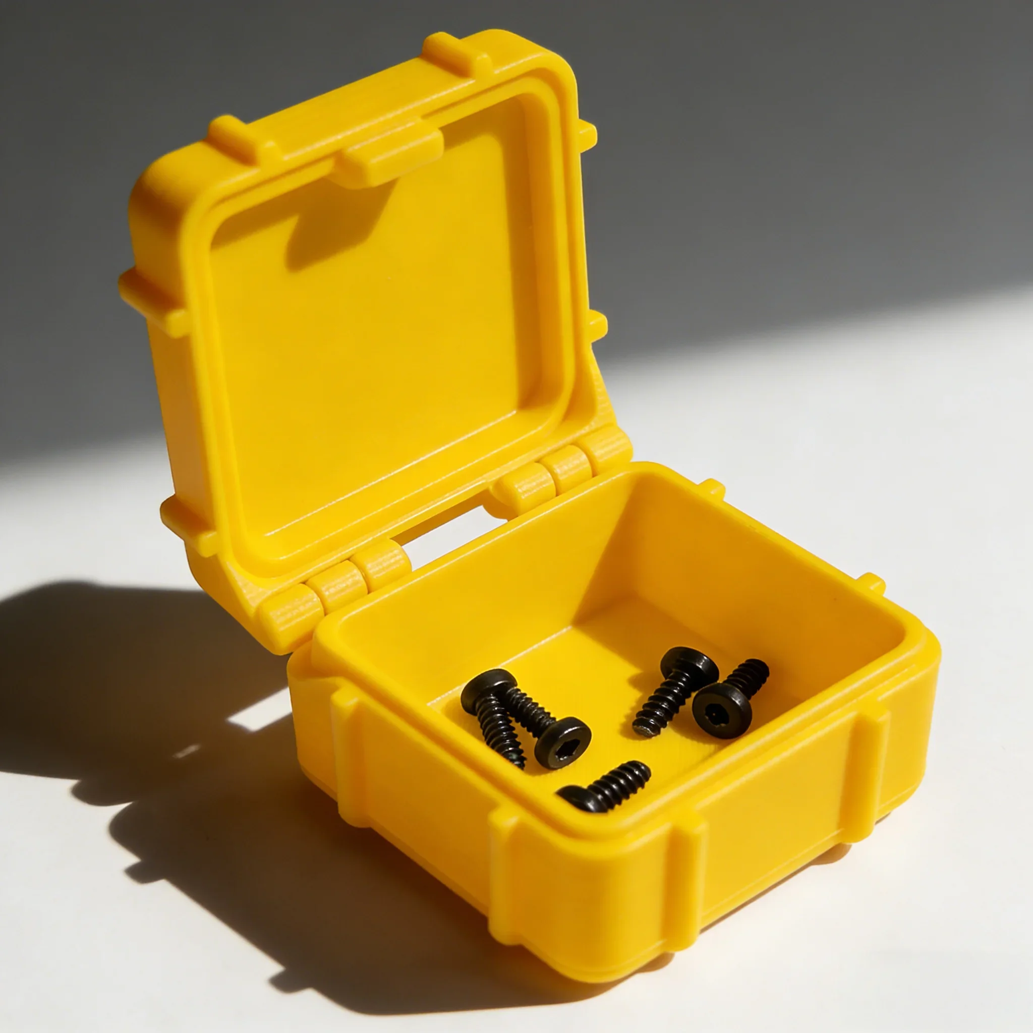 1 Stück kleine Aufbewahrungsbox für Kleinteile, stapelbares Design, versiegelte Bajonettbox speziell für Schrauben, Muttern und elektronische Komponenten – Detail 3