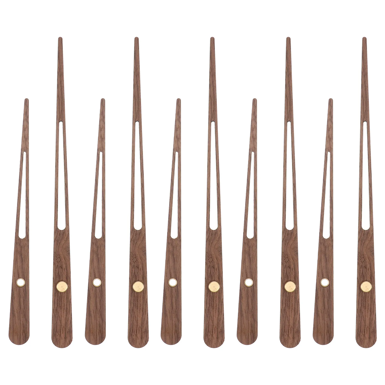 Wooden Clock Hands 5 Piece DIY Replacement Pointers Durable Natural Wood Home Decor Craft Parts