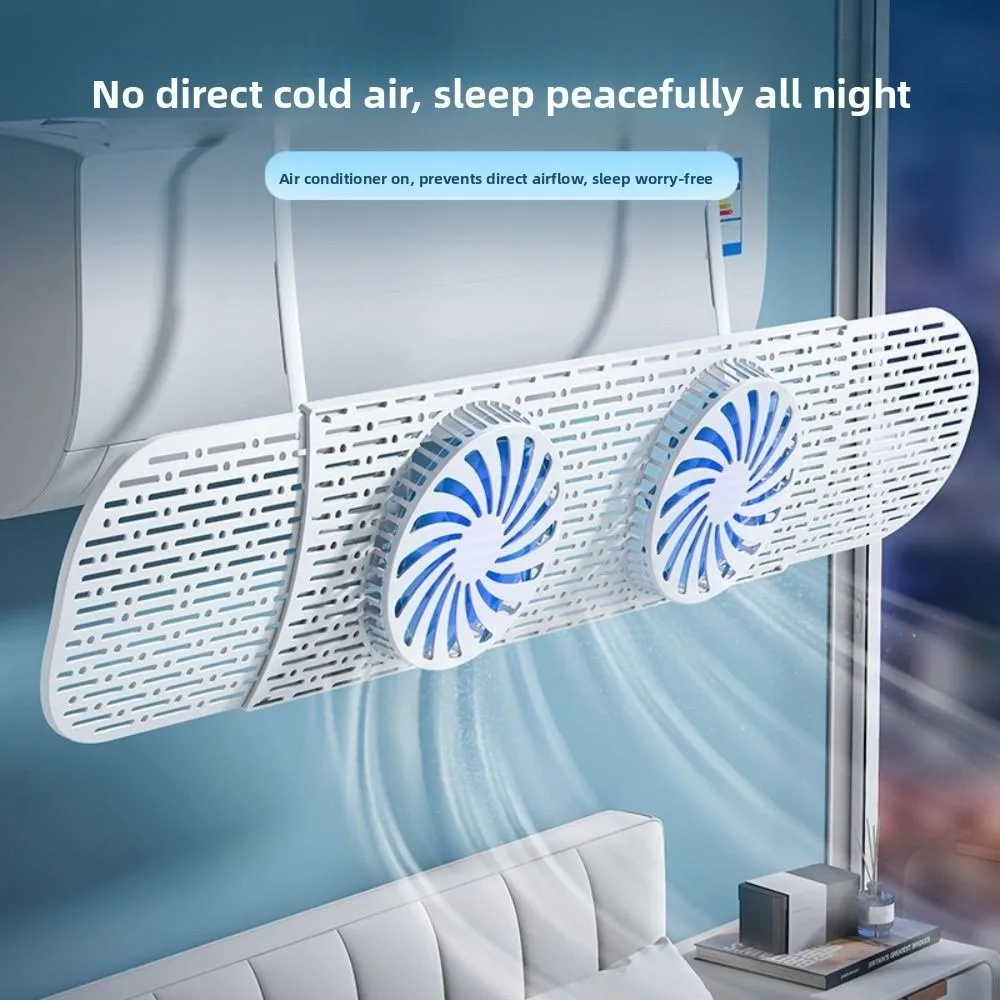 

Expandable Air Conditioner Windshield Adjustable Hanging Scalable Air Guide Plate Energy Saving Silent Wind Direction Baffle