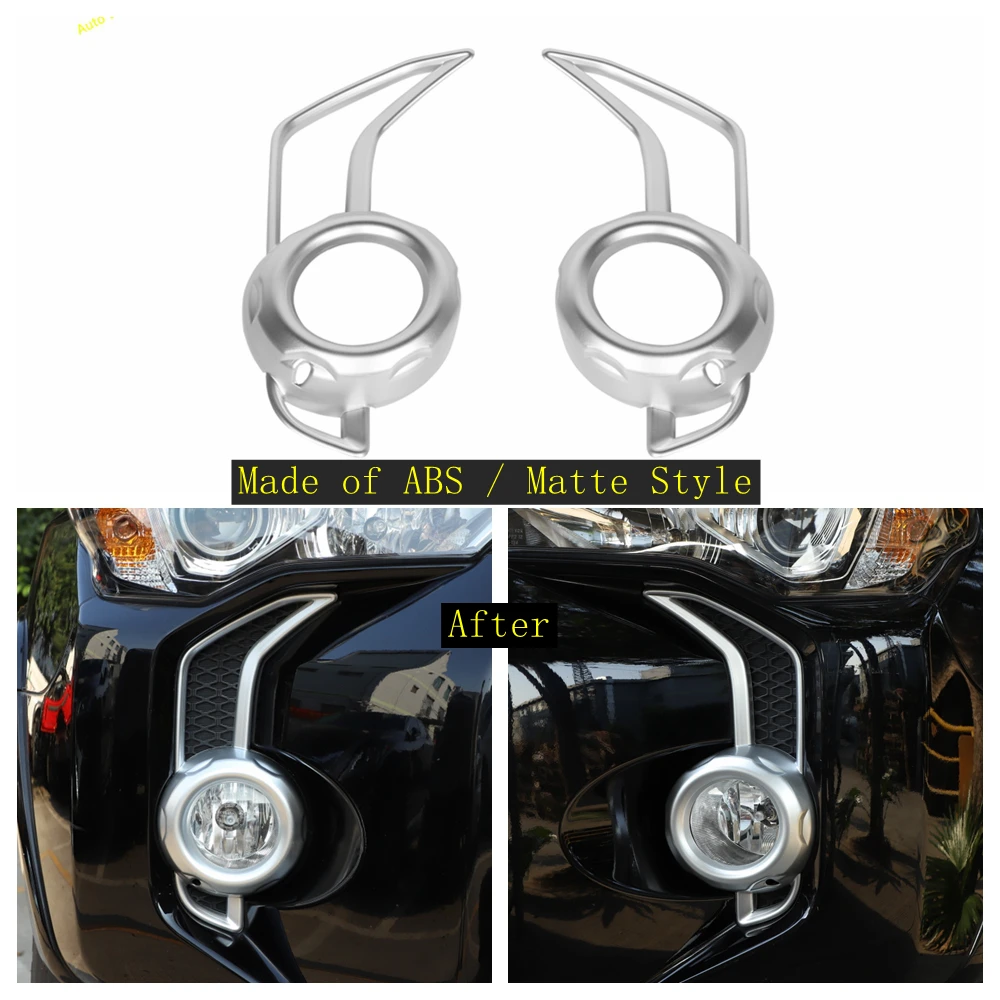 

Front Bumper Fog Light Lamp Decoration Frame Cover Trim Fit For Toyota 4Runner 2013 - 2019 Car Accessories