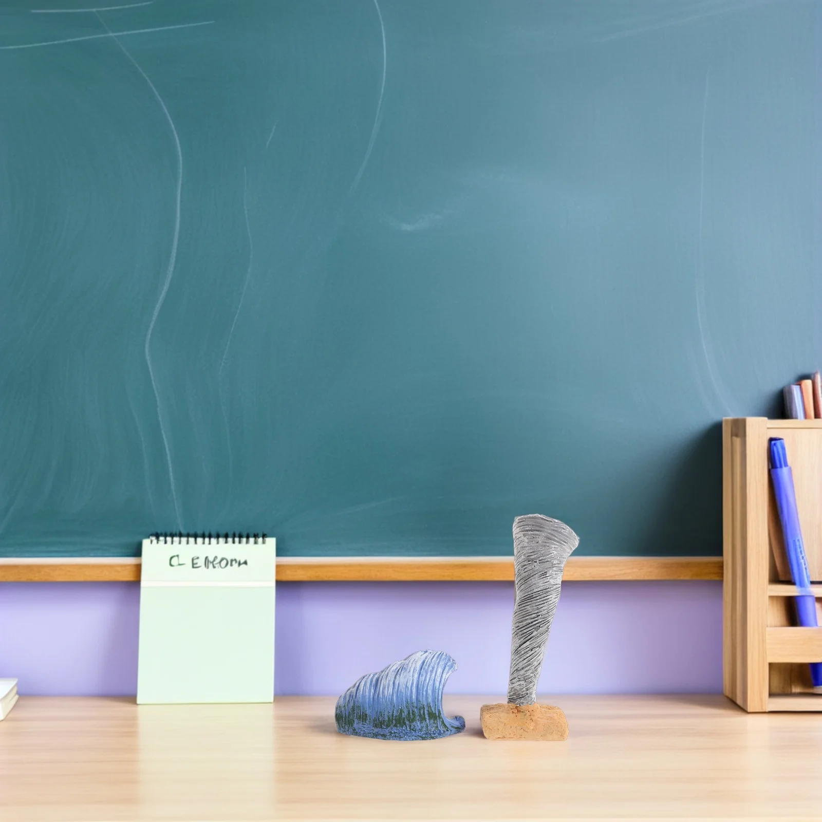 

1 Set Resin Tornado Ocean Wave Mini Sand Table Landscape For Stem Education Simulation Disaster Teaching Aids Sand Table Tornado