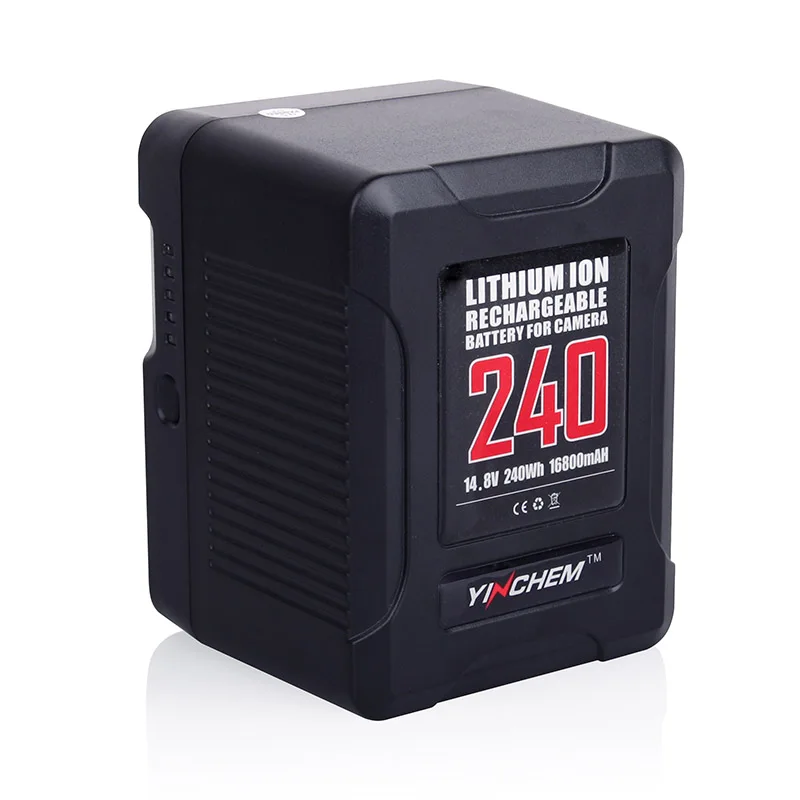 ROLUX YC-240S V-Mount Camera Battery  240wh 14.8V Camera SONY DSLR Fill Light for Live Broadcast With Large Capacity